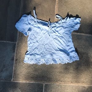 Off the shoulder peasant top